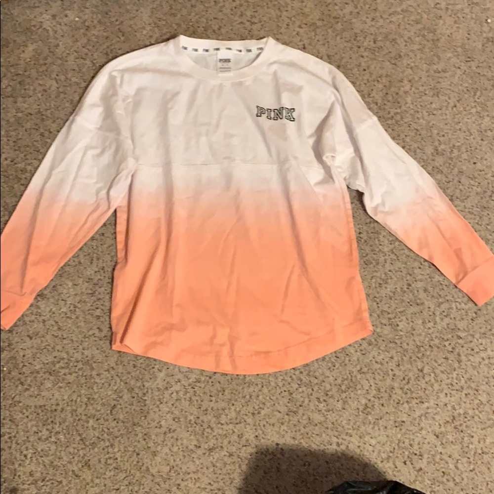 Oversized ombré “PINK” long sleeve